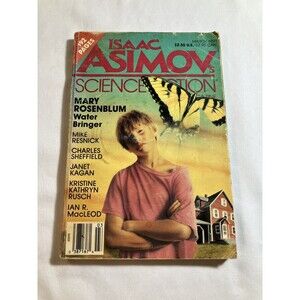 Vintage Isaac Asimov  Science Fiction Magazine March 1991 SciFi